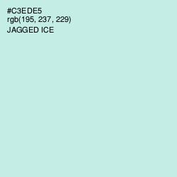 #C3EDE5 - Jagged Ice Color Image